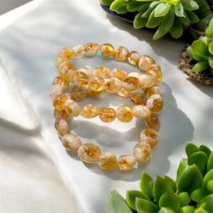 Natural High Quality Citrine Tumbled Bracelet